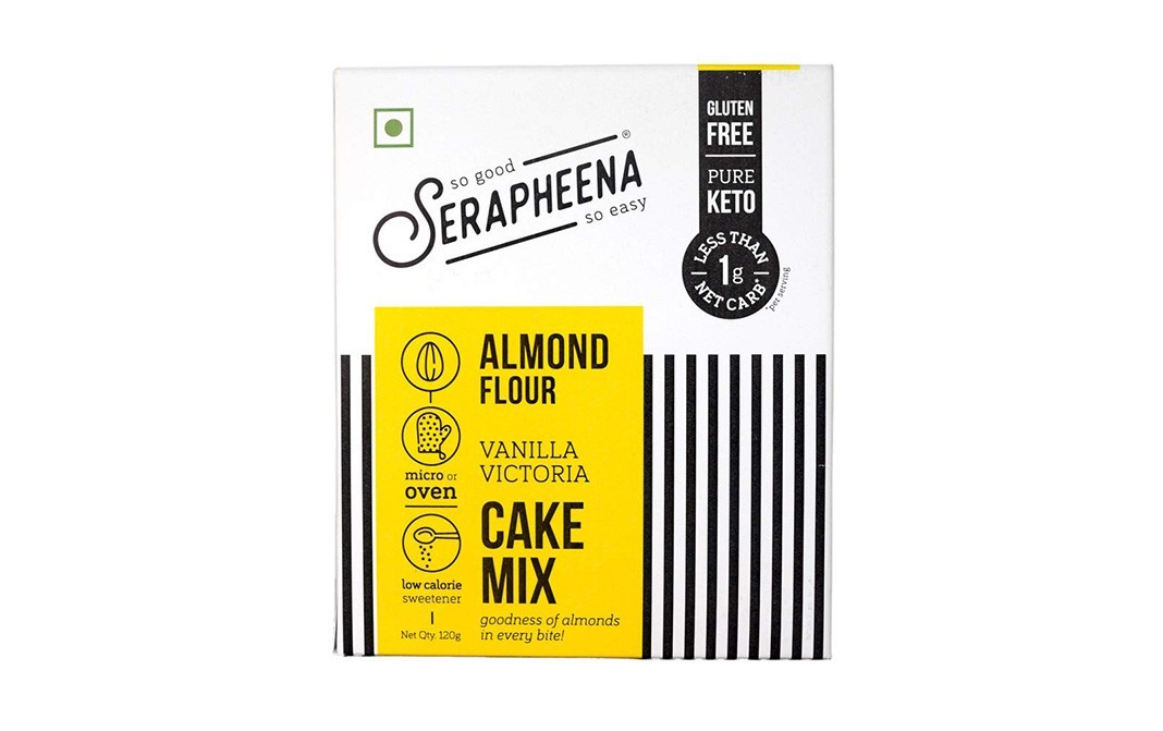 Serapheena Almond Flour Vanilla Victoria- Cake Mix   Pack  120 grams